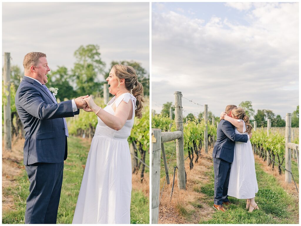 Elegant bridal portrait captured during a Williams Gap Winery wedding in Virginia wine country